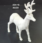 Ren decorativ alb cu sclipici și paiete – 30x20cm